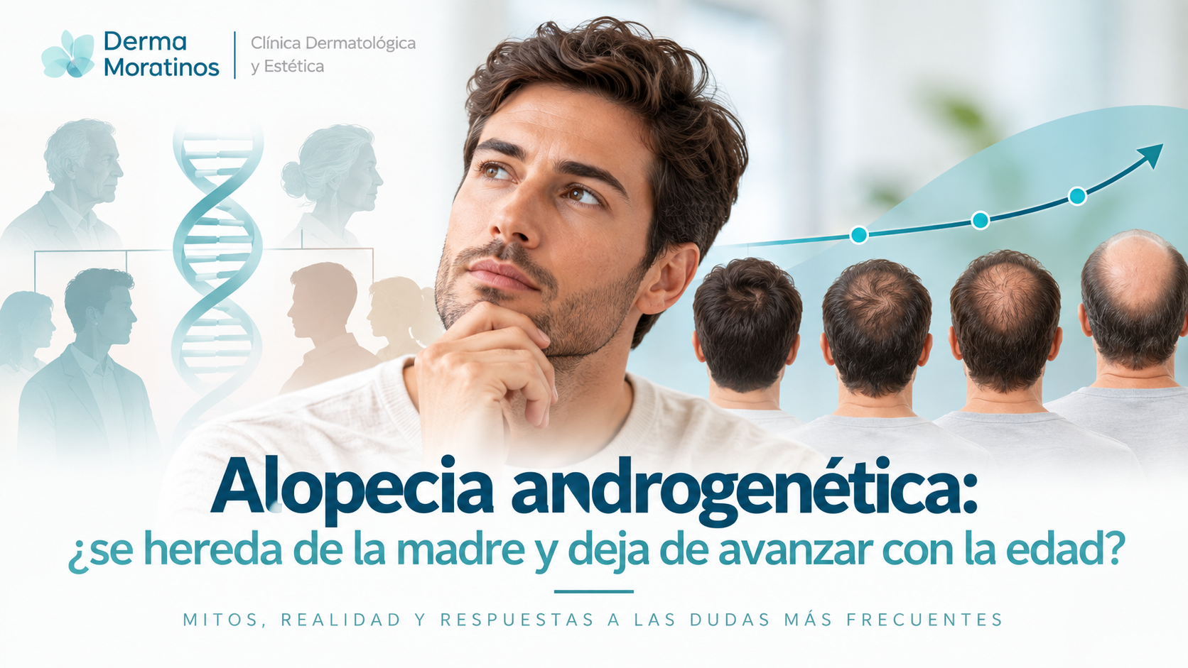 Alopecia androgenética: ¿se hereda de la madre y deja de avanzar con la edad?