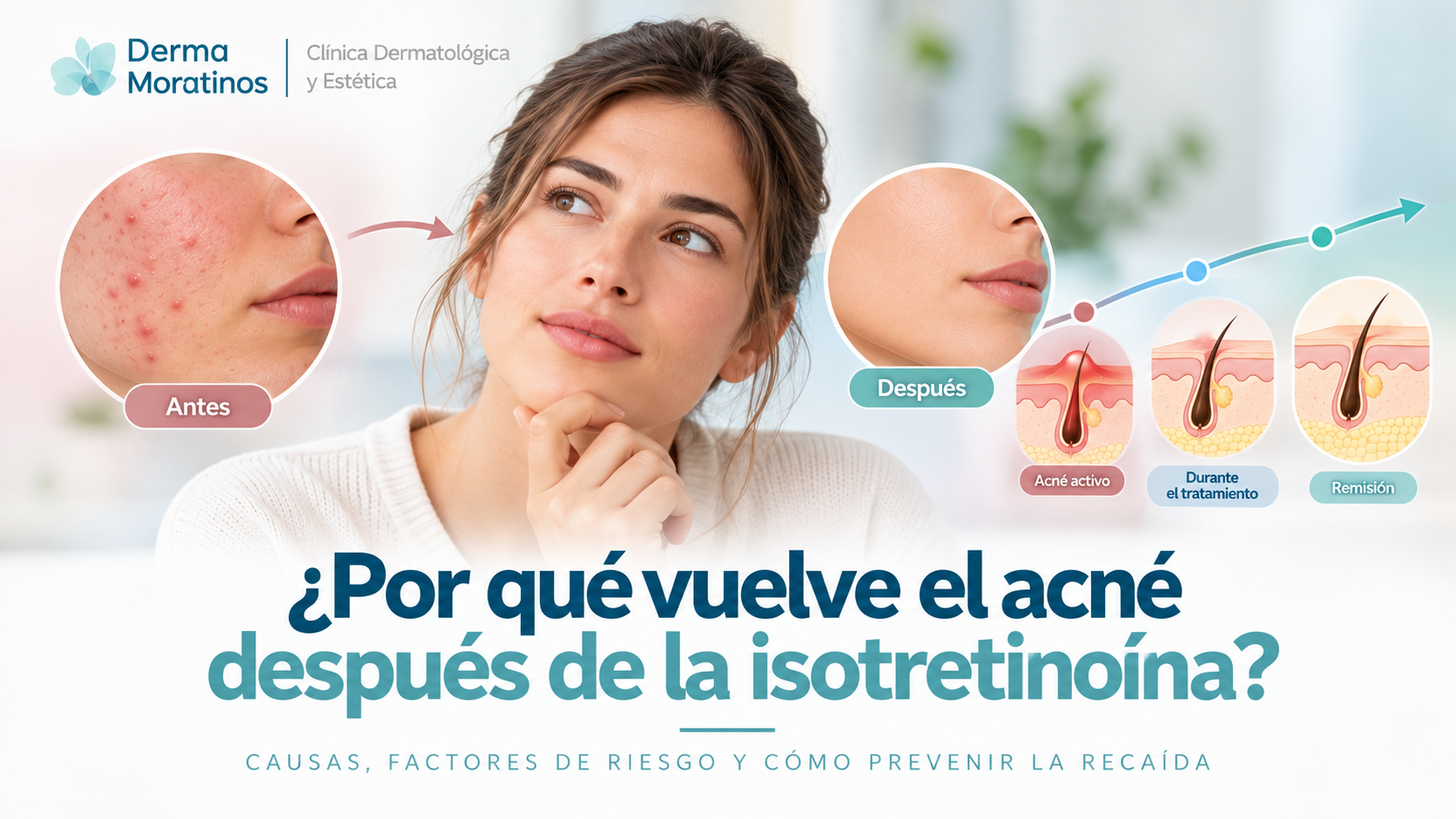 ¿Por qué vuelve el acné después de la isotretinoína?