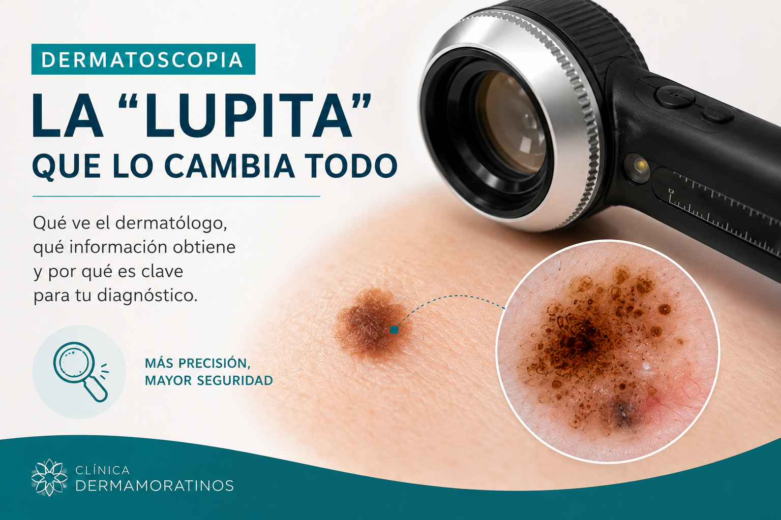 ¿Qué es esa "lupita" con la que el dermatólogo mira los lunares?