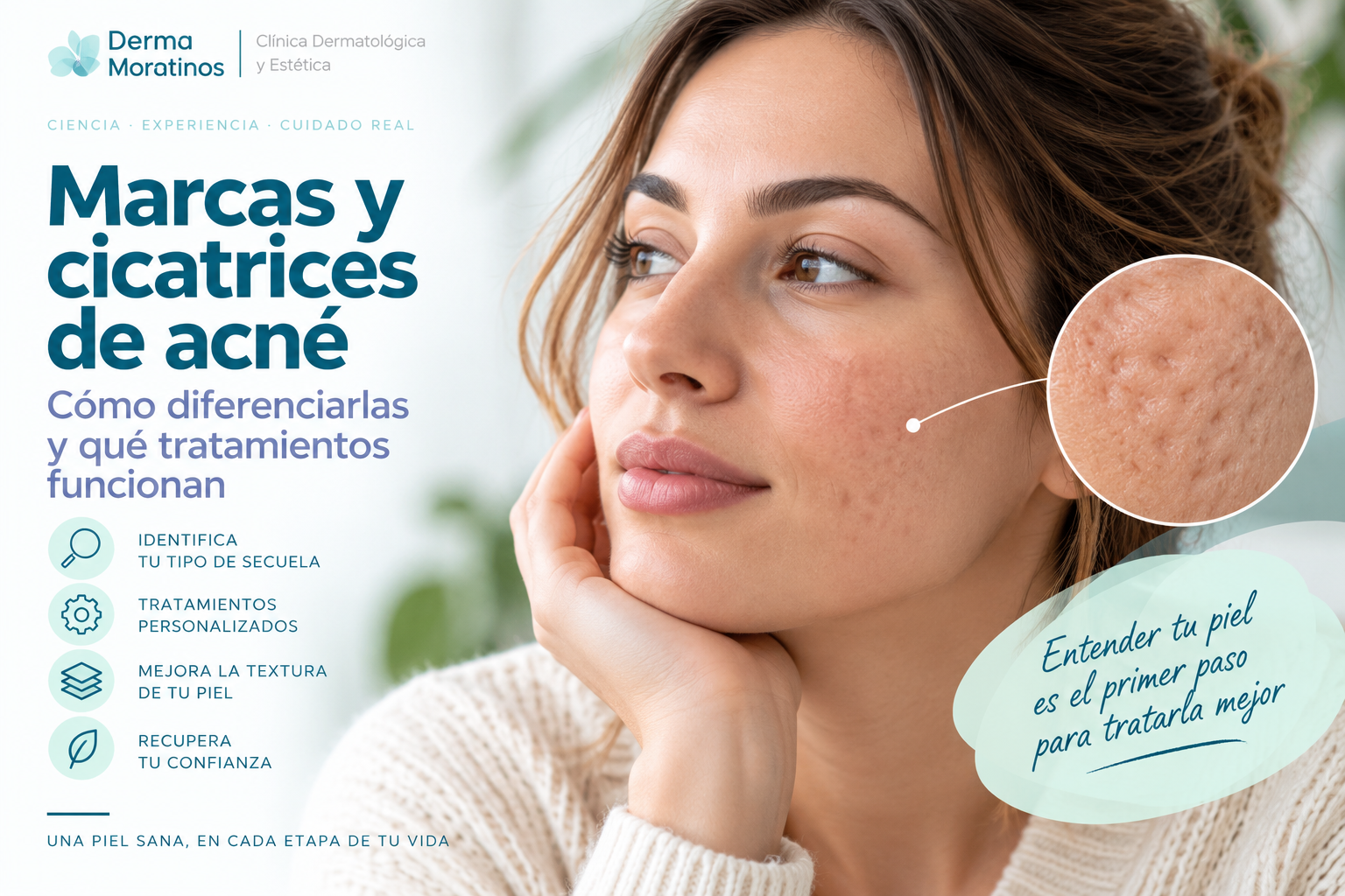 Marcas y cicatrices de acné: cómo diferenciarlas y qué tratamientos funcionan
